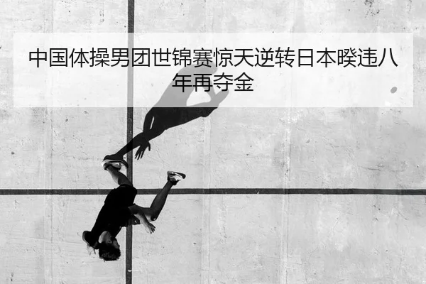 中国体操男团世锦赛惊天逆转日本暌违八年再夺金